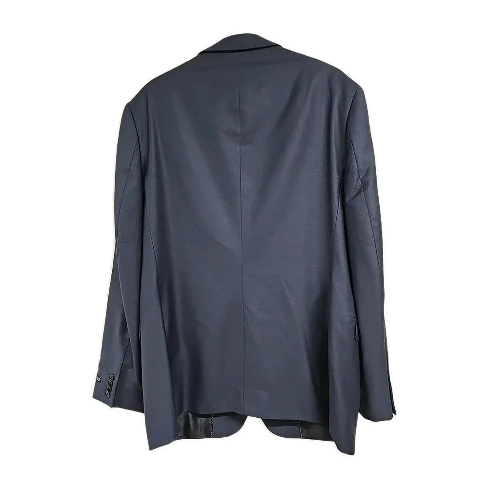 Express Producer Modern Fit Suit Blazer Wool Blend‎ Navy Blue Men's Size 44R NWT